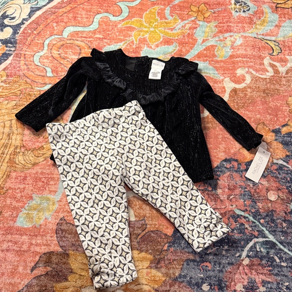 Rachel Zoe Black and White Kids Matching Set